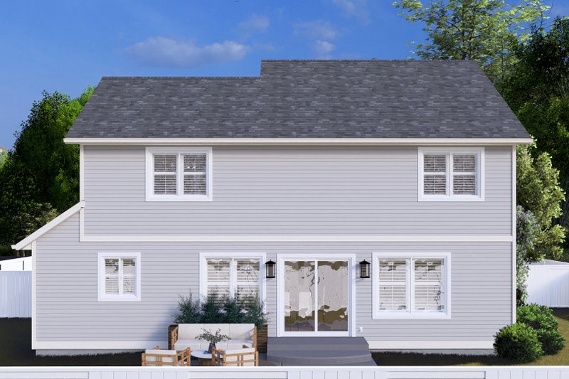 House Plan Design - Exterior - Rear Elevation for Farmhouse House Plan #1060-239 - 3 bed, 2.5 bath