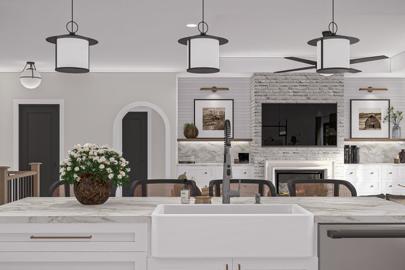 Architectural House Design - Interior - Kitchen for Modern House Plan #455-499 - 3 bed, 2.5 bath