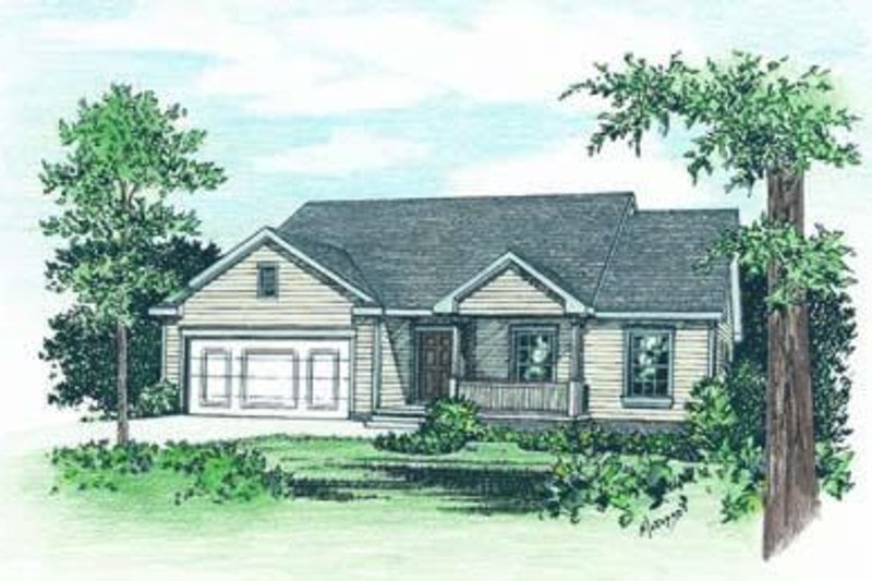 House Design - Traditional Exterior - Front Elevation Plan #20-421