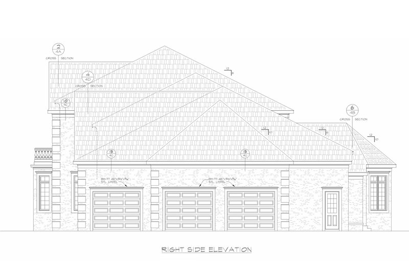 Dream House Plan - Exterior - Other Elevation 1 for European House Plan #20-2378 - 5 bed, 5 bath