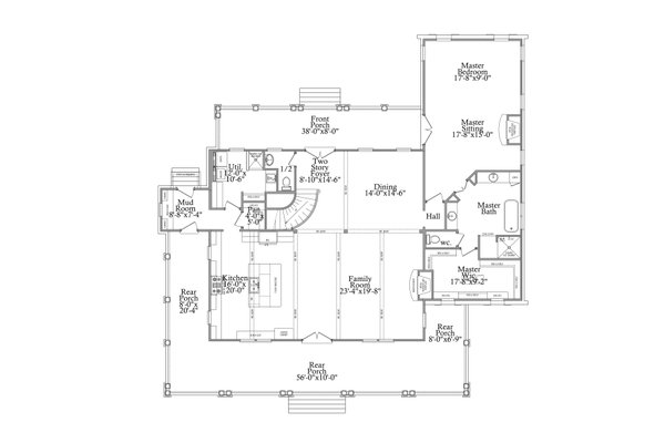 Traditional Floor Plan - Main Floor Plan #69-395