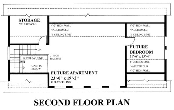 Architectural House Design - Traditional Floor Plan - Upper Floor Plan #118-126