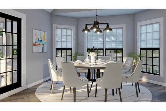 Interior - Dining Room for Country House Plan #17-176 - 3 bed, 2.5 bath