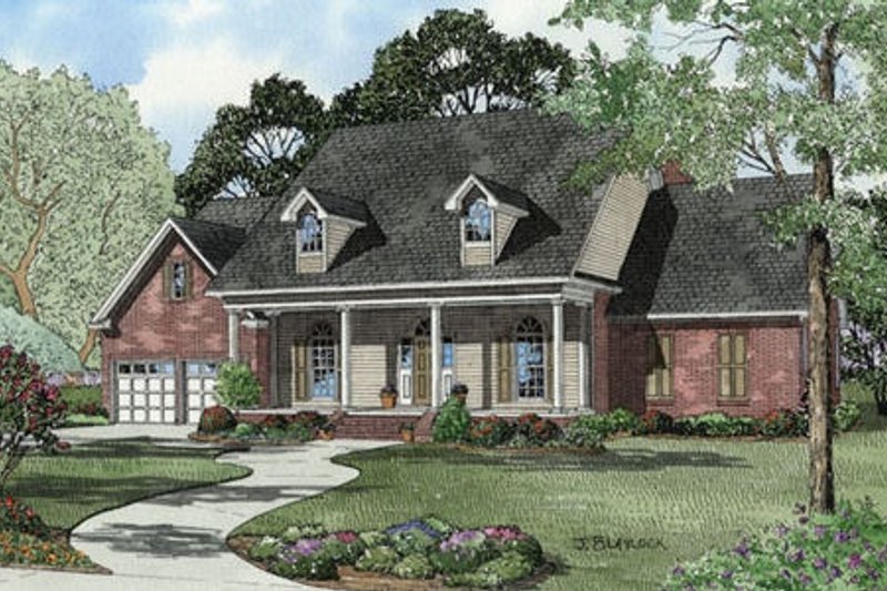 House Design - Country Exterior - Front Elevation Plan #17-2093