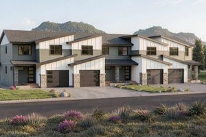 House Design - Exterior - Front Elevation for Contemporary House Plan #1100-184 - 12 bed, 10 bath
