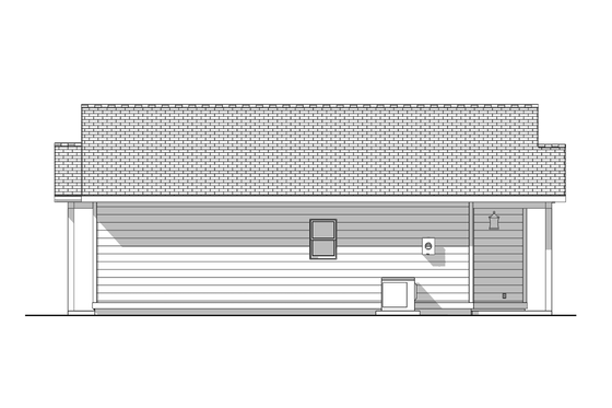 Exterior - Other Elevation 2 for Contemporary House Plan #1099-15 - 1 bed, 1 bath