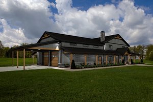 Dream House Plan - Barndominium Exterior - Front Elevation Plan #1084-11