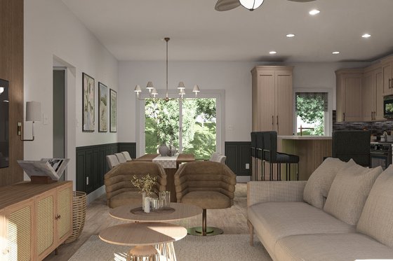 Interior - Family Room 1 for Farmhouse House Plan #455-248 - 3 bed, 2 bath