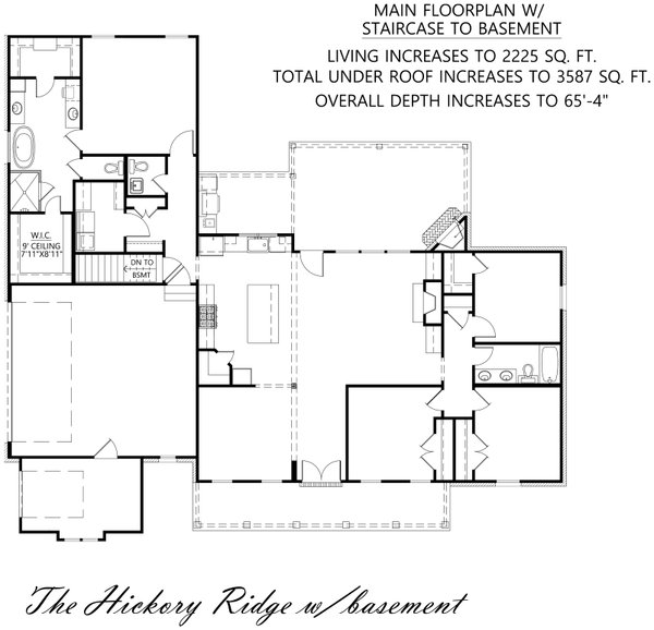 Dream House Plan - Farmhouse Floor Plan - Main Floor Plan #1074-87