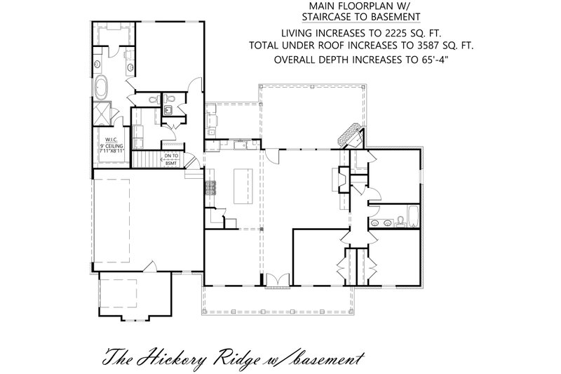 Dream House Plan - Floor Plan - Main Floor 2 for Farmhouse House Plan #1074-87 - 4 bed, 2.5 bath