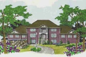 Southern Exterior - Front Elevation Plan #308-160