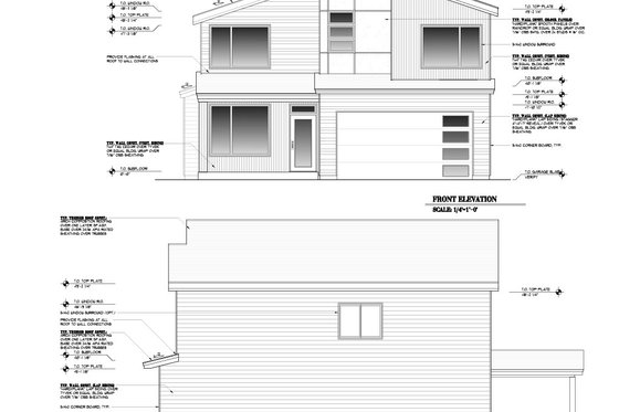 Exterior - Other Elevation for Craftsman House Plan #53-708 - 5 bed, 2.5 bath