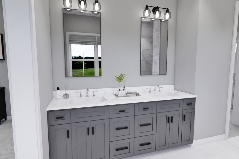 House Design - Interior - Master Bathroom 1 for Farmhouse House Plan #51-1273 - 4 bed, 3.5 bath