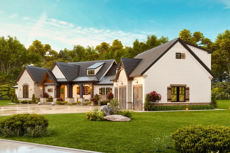 Architectural House Design - Exterior - Other Elevation 1 for Craftsman House Plan #119-426 - 3 bed, 3.5 bath