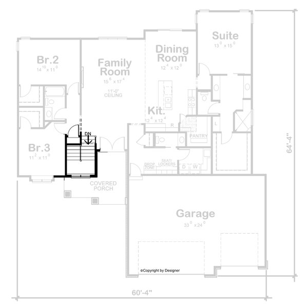 House Blueprint - Traditional Floor Plan - Other Floor Plan #20-2490