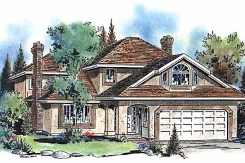 Home Plan - European Exterior - Front Elevation Plan #18-205