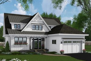 House Blueprint - Farmhouse Exterior - Front Elevation Plan #51-1148