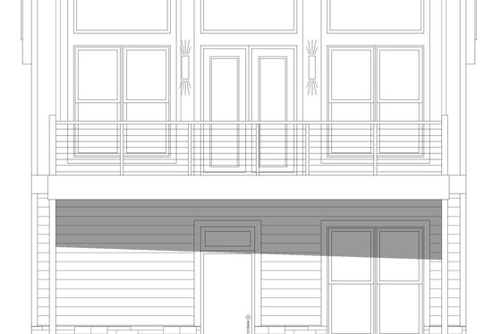 Exterior - Front Elevation 3 for Modern House Plan #932-596 - 1 bed, 1.5 bath