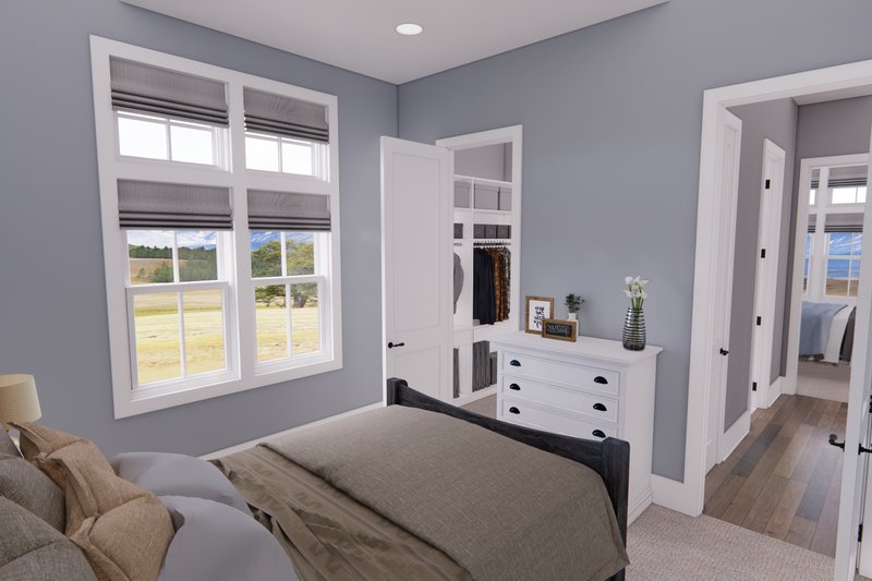 House Blueprint - Interior - Bedroom for Farmhouse House Plan #51-1249 - 3 bed, 2 bath