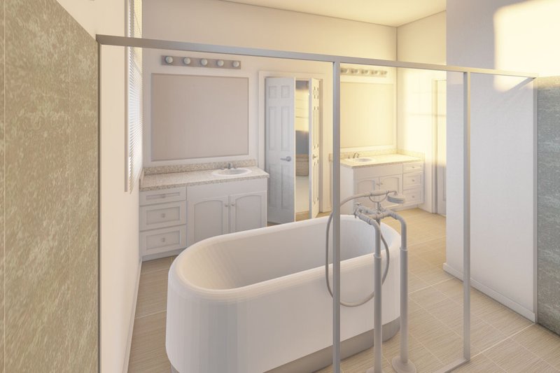 House Blueprint - Interior - Master Bathroom for Farmhouse House Plan #126-240 - 3 bed, 2.5 bath