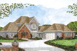 Home Plan - European Exterior - Front Elevation Plan #410-235