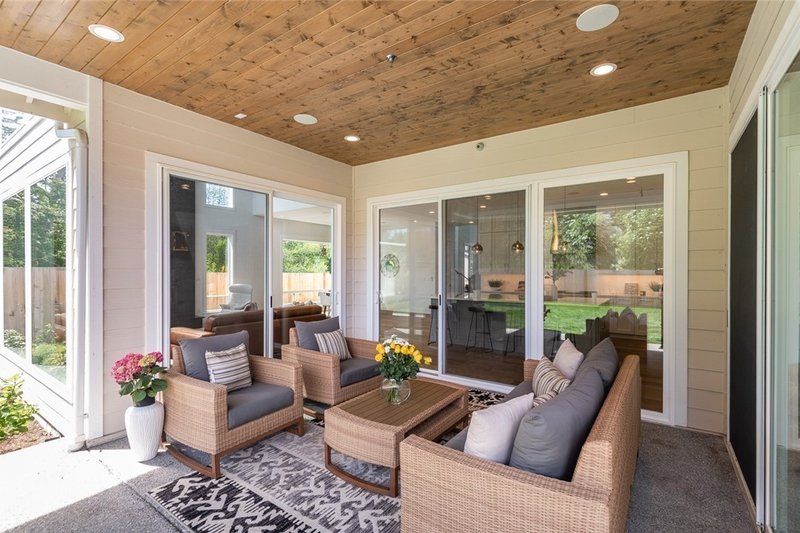 House Blueprint - Exterior - Outdoor Living for Contemporary House Plan #1066-121 - 4 bed, 2.5 bath