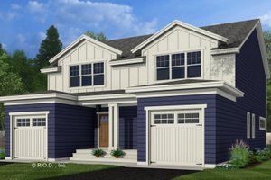 Craftsman Exterior - Front Elevation Plan #51-1313