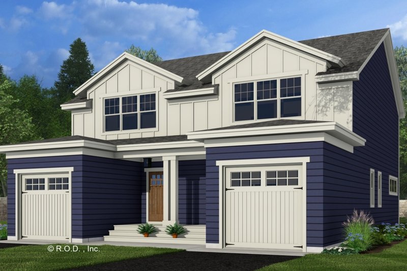 Craftsman Style House Plan - 2 Beds 2.5 Baths 3004 Sq/Ft Plan #51-1313