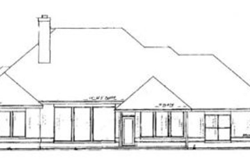 Dream House Plan - Exterior - Rear Elevation House Plan #52-133 - 3 bed, 2.5 bath