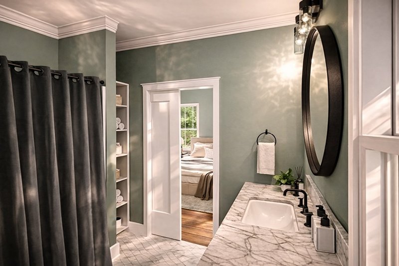 House Blueprint - Interior - Master Bathroom for Farmhouse House Plan #44-312 - 3 bed, 2 bath