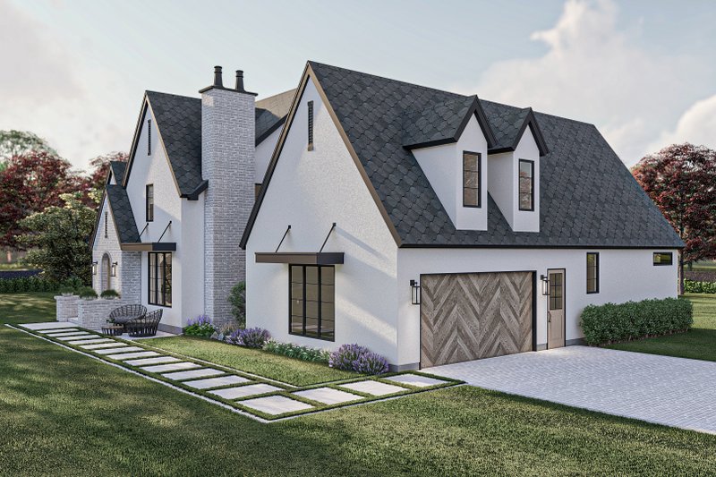 House Blueprint - Exterior - Other Elevation for Modern House Plan #455-532 - 4 bed, 4.5 bath