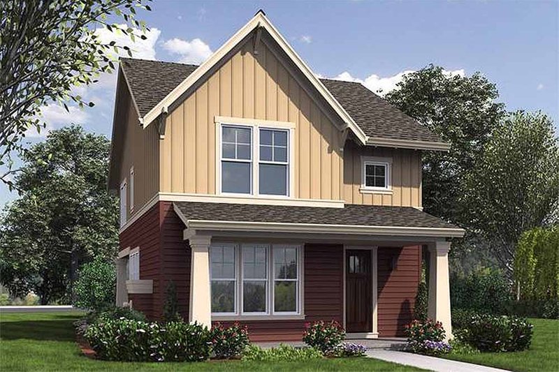Home Plan - Craftsman Exterior - Front Elevation Plan #48-493