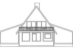 Exterior - Rear Elevation for Modern House Plan #60-108 - 3 bed, 2 bath