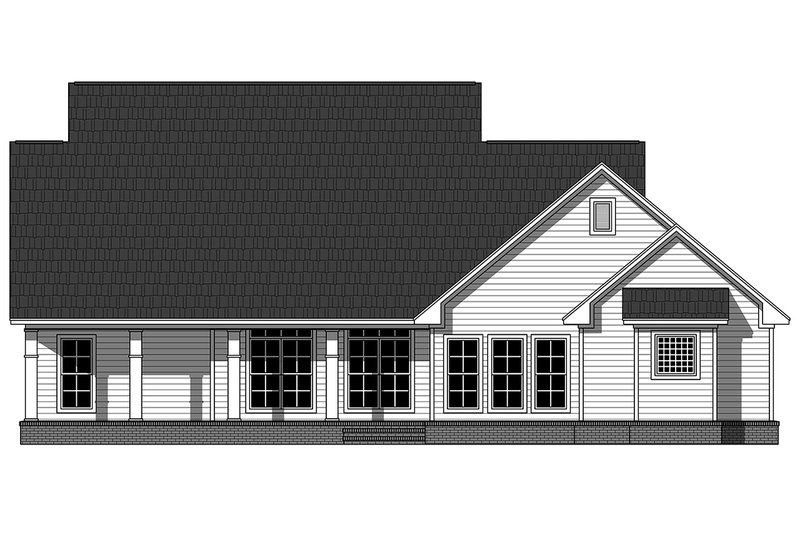 Dream House Plan - Exterior - Rear Elevation for Farmhouse House Plan #21-452 - 3 bed, 2.5 bath