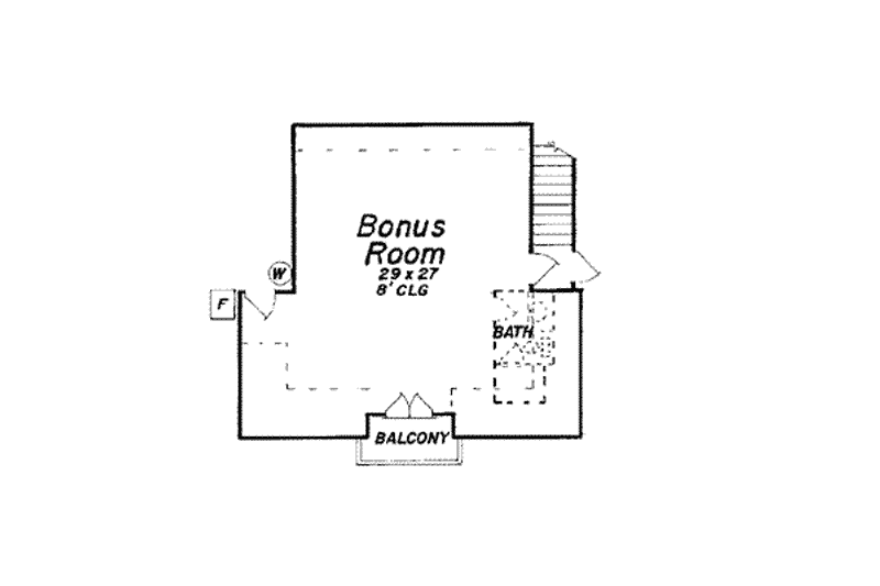 House Blueprint - Floor Plan - Other Floor for European House Plan #52-146 - 3 bed, 3 bath