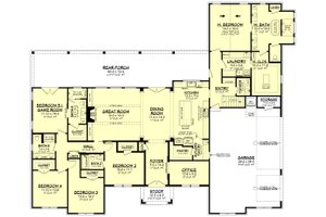 Floor Plan - Main Floor for Traditional House Plan #430-383 - 5 bed, 4.5 bath