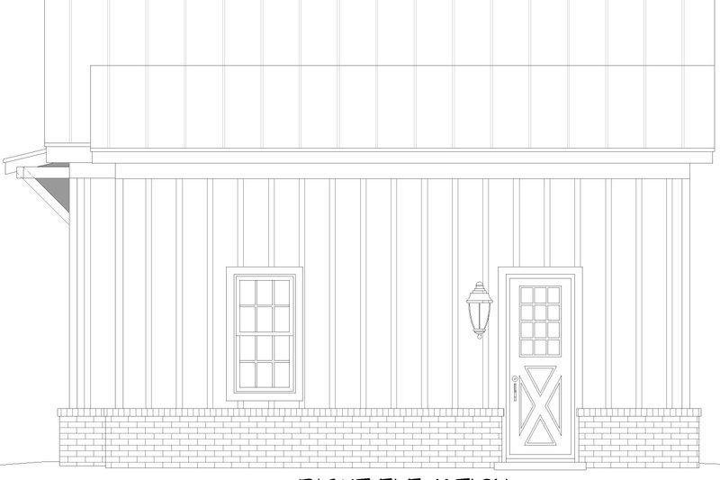 House Blueprint - Exterior - Other Elevation 1 for Contemporary House Plan #932-1012, 0 bath