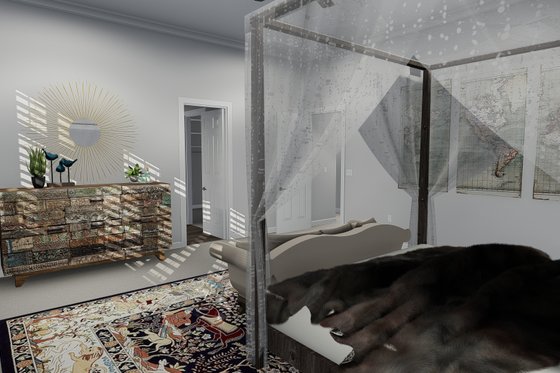 Interior - Master Bedroom 1 for European House Plan #1060-75 - 3 bed, 3.5 bath