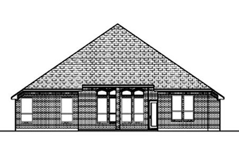 Dream House Plan - Exterior - Rear Elevation for Traditional House Plan #84-370 - 3 bed, 2 bath