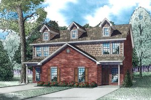Ranch Exterior - Front Elevation Plan #17-3418