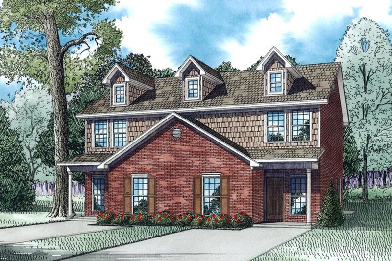 Dream House Plan - Ranch Exterior - Front Elevation Plan #17-3418