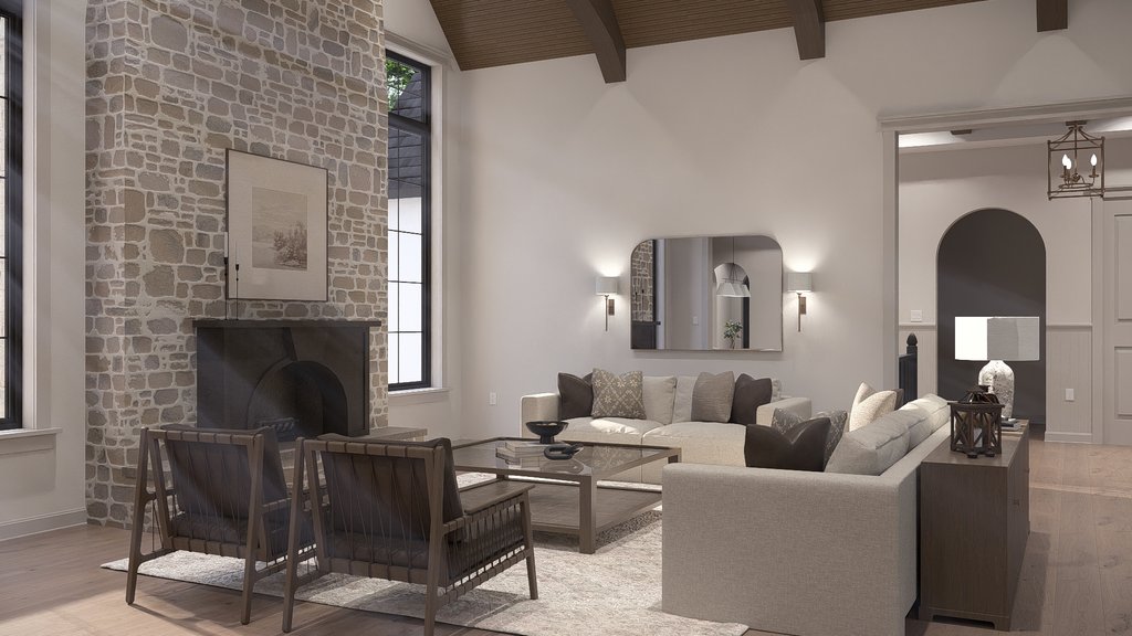 Interior - Family Room 2 for Cottage House Plan #455-784 - 3 bed, 2.5 bath