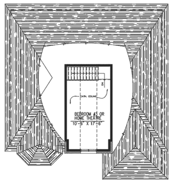 European Floor Plan - Upper Floor Plan #138-275