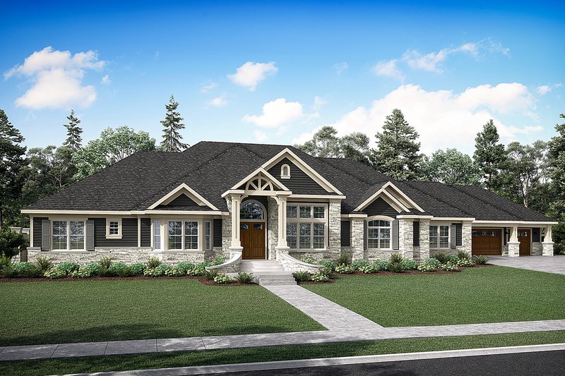 Dream House Plan - European Exterior - Front Elevation Plan #124-600