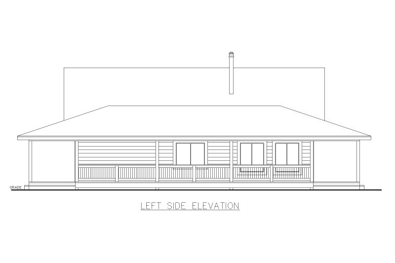 House Blueprint - Exterior - Other Elevation for Country House Plan #117-996 - 2 bed, 2 bath