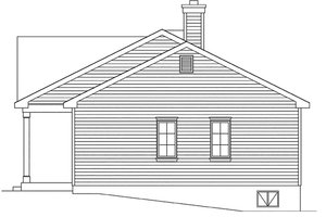 Exterior - Other Elevation for Cottage House Plan #22-590 - 1 bed, 1 bath