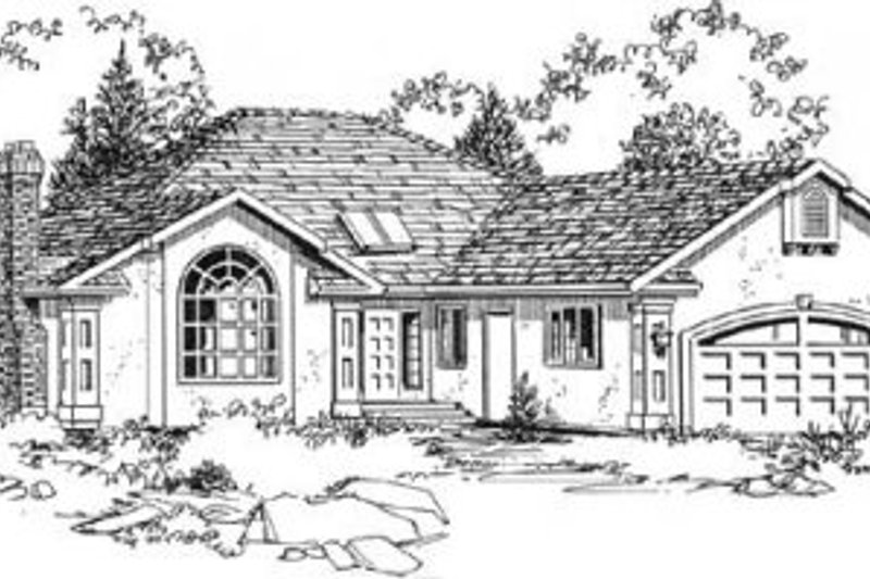 Home Plan - European Exterior - Front Elevation Plan #18-8952