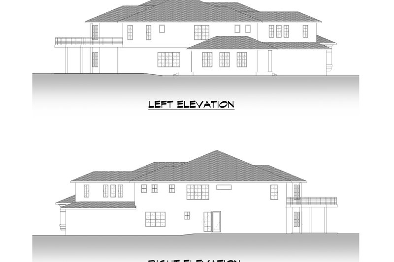 Dream House Plan - Exterior - Other Elevation 3 for Contemporary House Plan #1066-177 - 7 bed, 7.5 bath