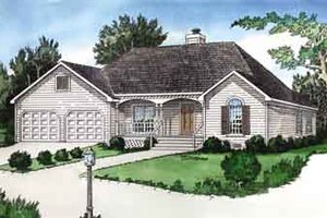 Traditional Exterior - Front Elevation Plan #16-256