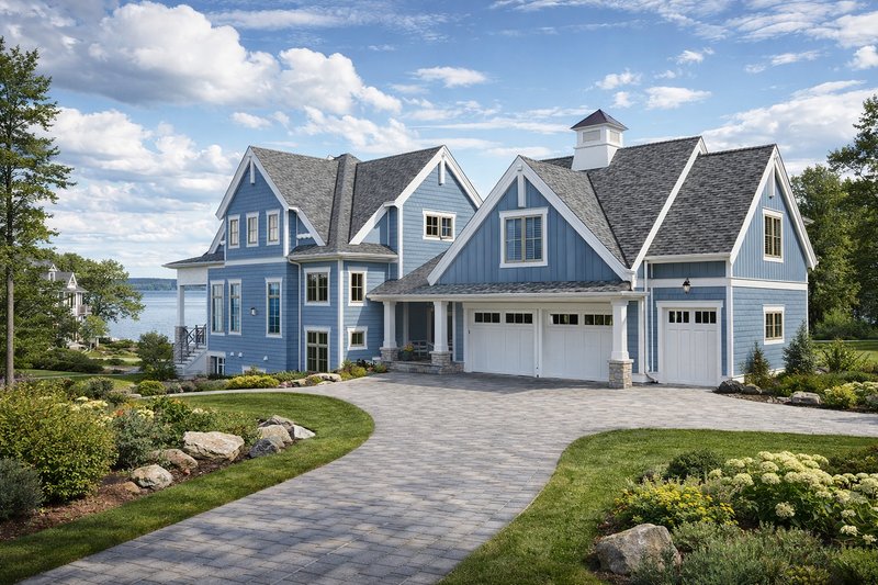Architectural House Design - Exterior - Front Elevation 3 for Country House Plan #928-297 - 2 bed, 2.5 bath